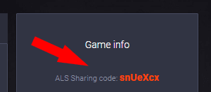 Where to find the ALS Sharing Code